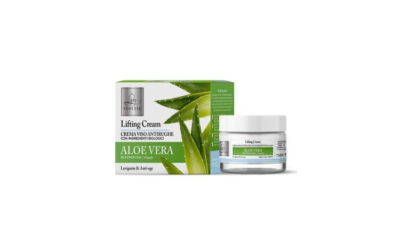 Lady Venezia Crema Viso Antirughe Con Ingredienti Biologici Aloe Vera 50 ML