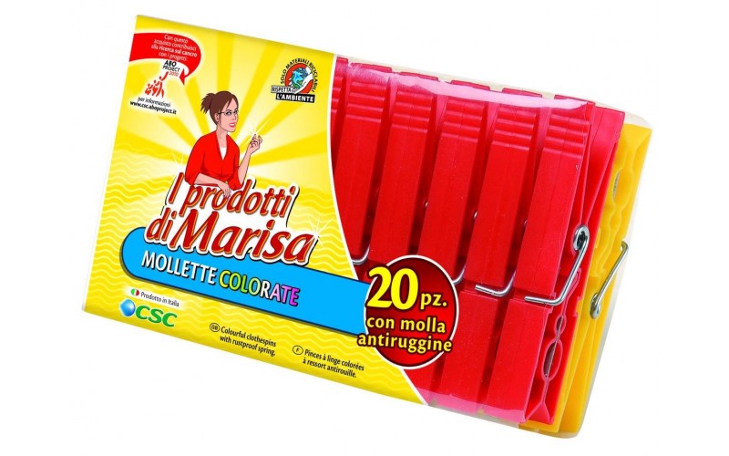 I Prodotti Di Marisa Mollette Bucato Plastica Giganti 20 Pz