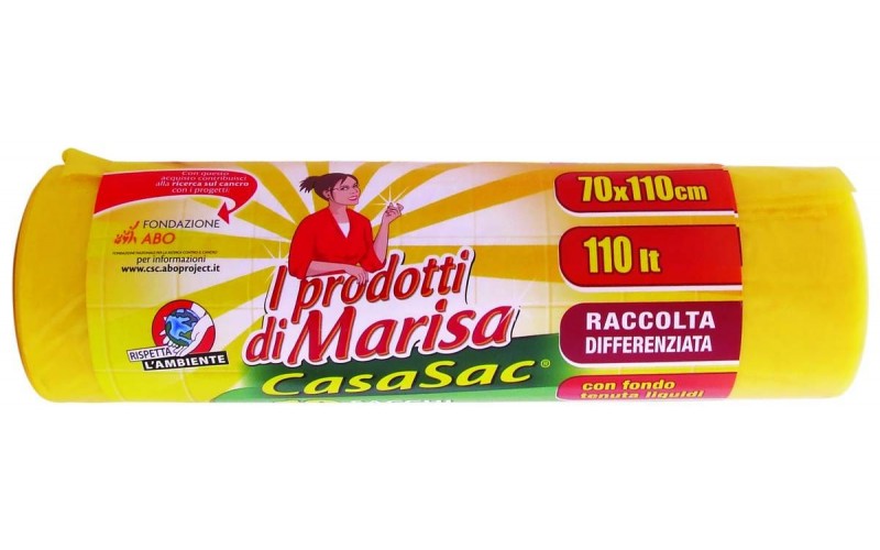 I Prodotti Di Marisa Casacsac Sacco Immondizia 70x110 Cm 10 Pz Giallo
