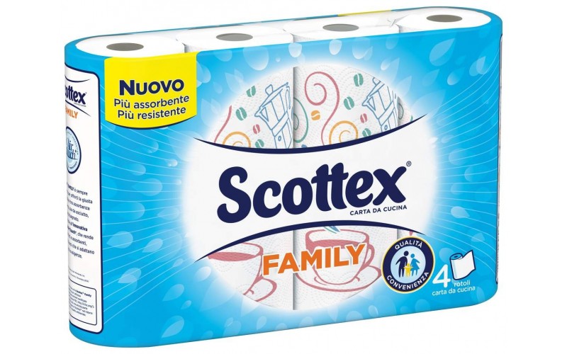 Scottex Carta Cucina Family 4 Pz