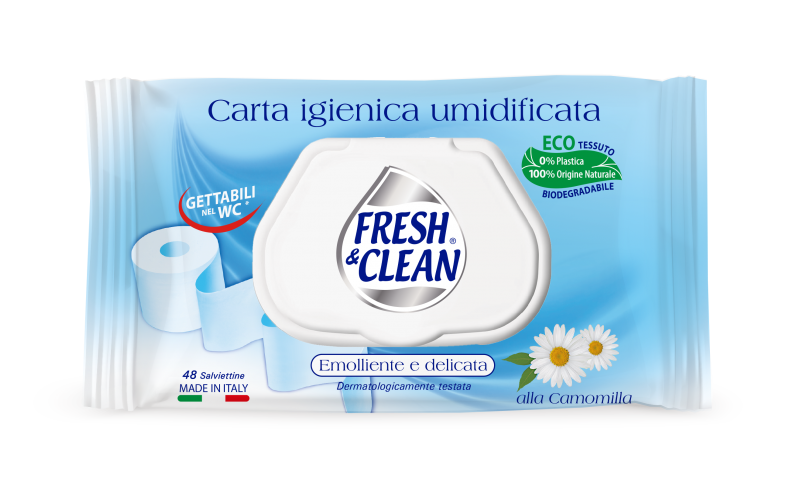 Fresh&Clean Carta Igienica Umidificata 48 Pz